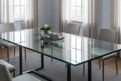 Tampos de Mesa em Vidro